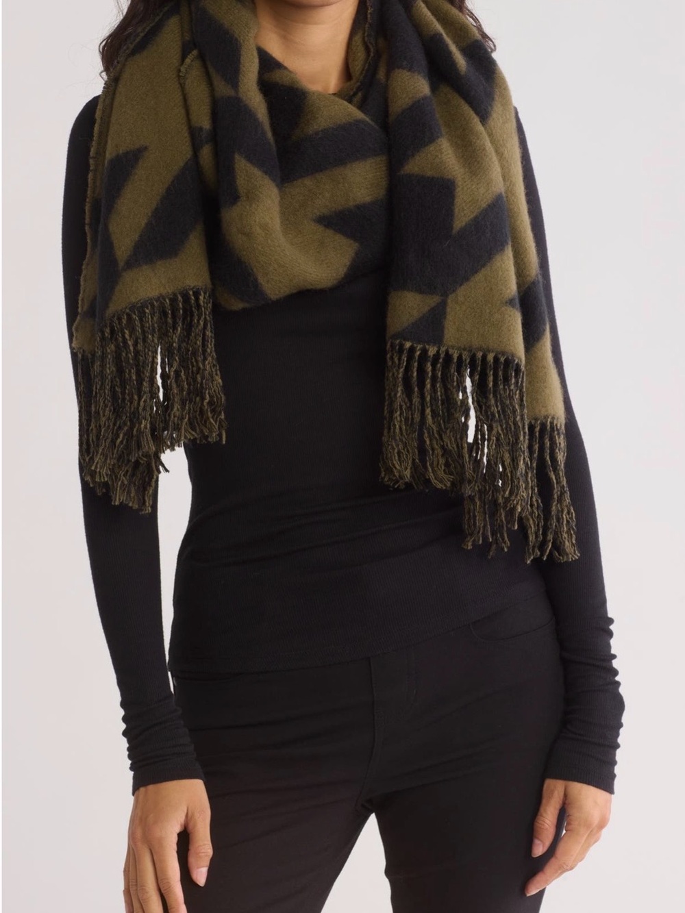 All saints Toni Houndstooth Scarf